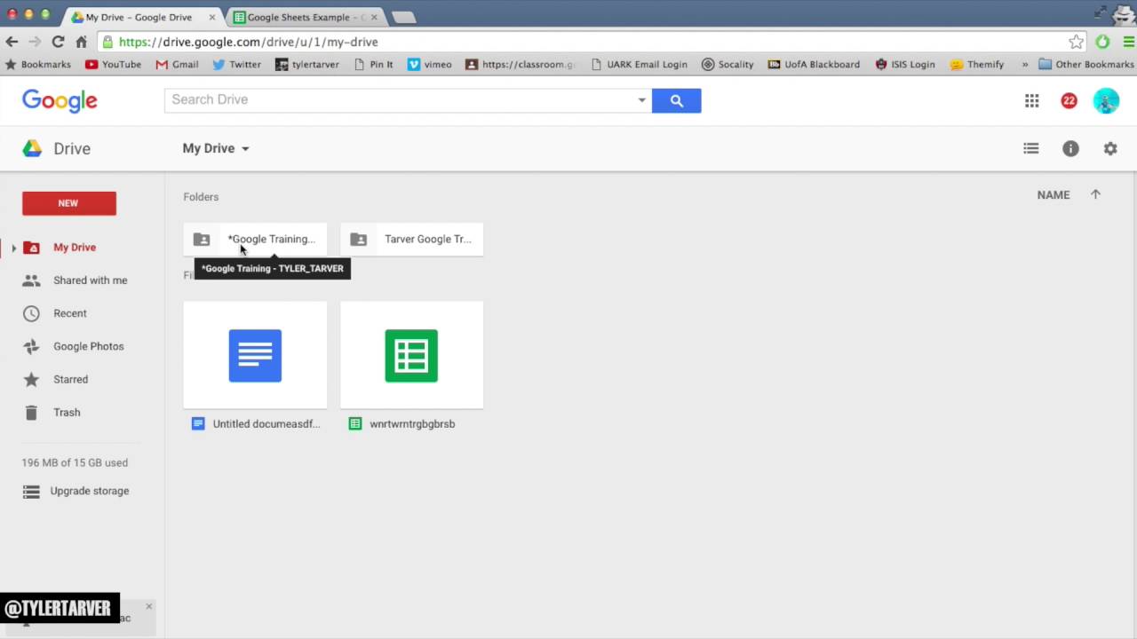 google folder view